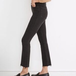 Madewell Cali Demi-Boot Jeans in Black